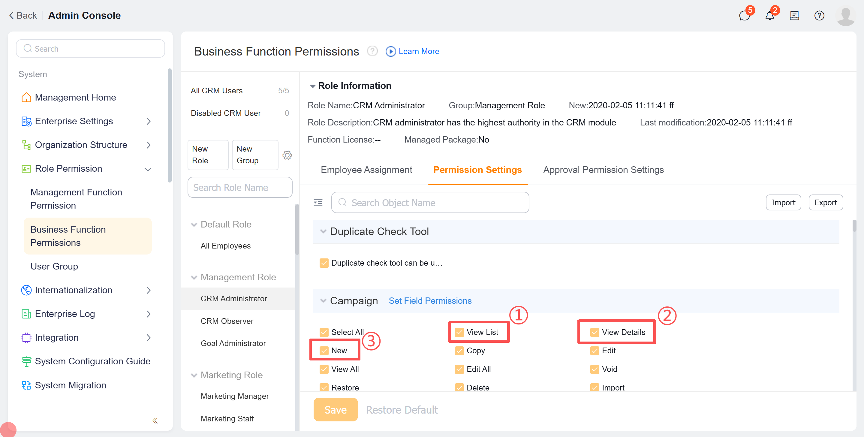 Data Permission Explanation