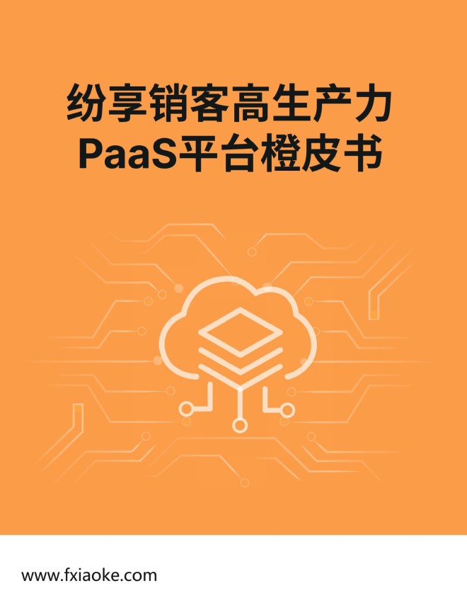 《STAKE中国官方网站销客PaaS平台产品橙皮书》